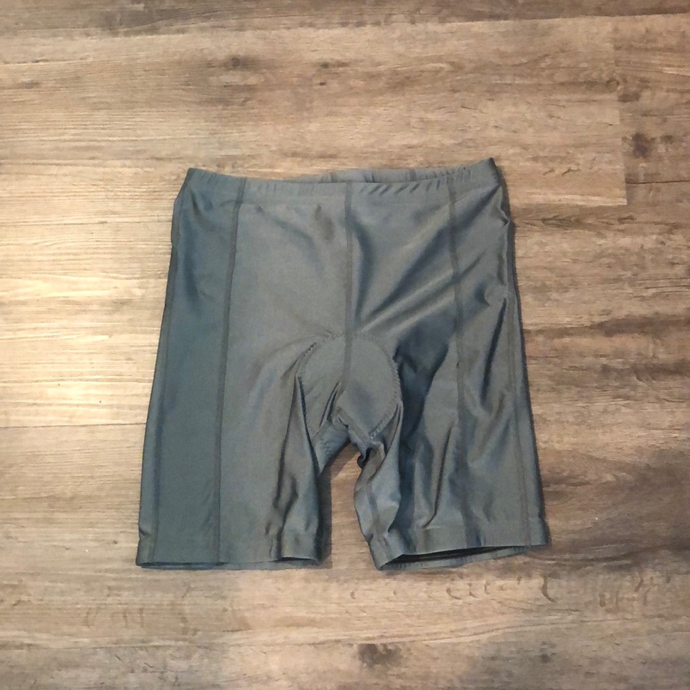 Silver biker shorts